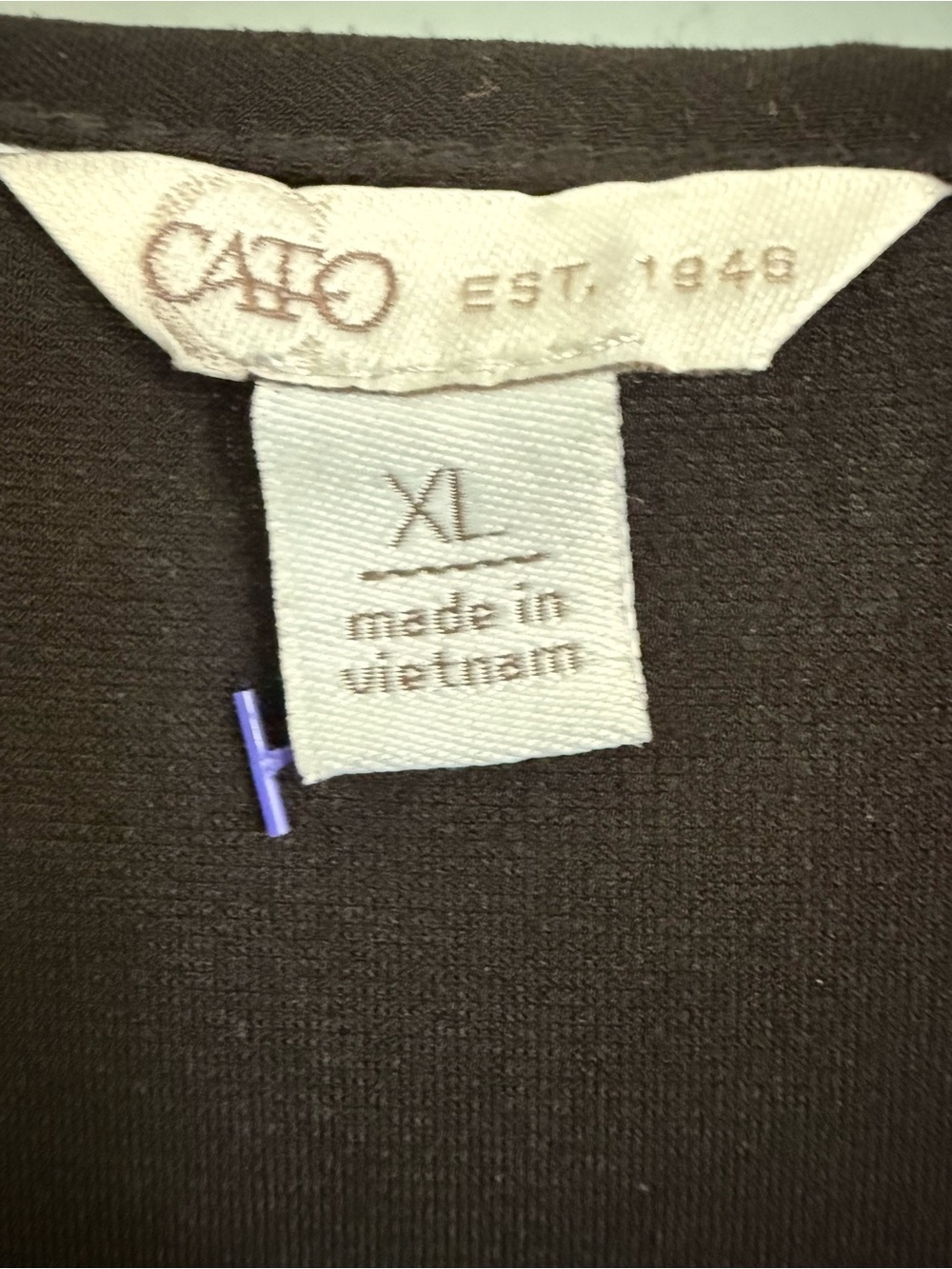 Cato Black V-Neck Maxi Dress with Puff Dot Sleeves - Picture 6 of 6